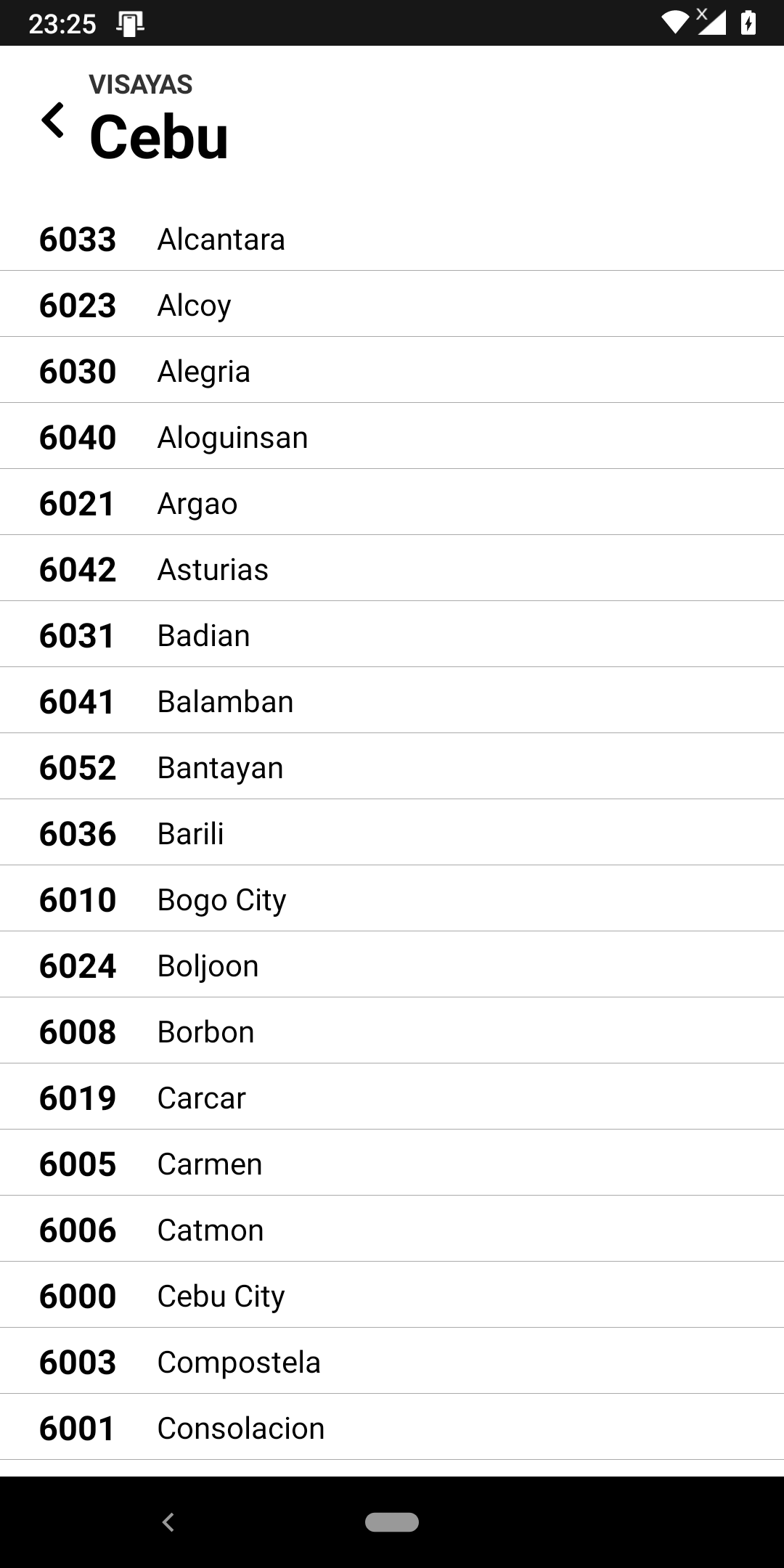 ZIP Code PH - ZIP codes on Light Mode