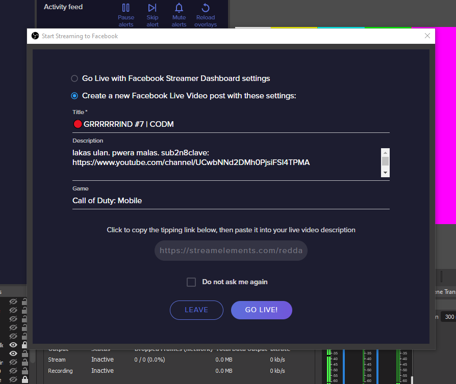 StreamElements OBS.Live Plugin