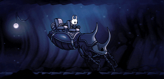 Transport Stag in Hollow Knight GIF