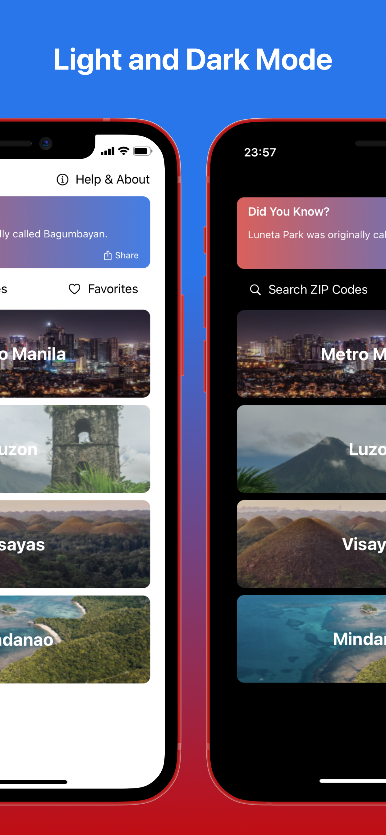 Light and Dark Mode